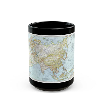 Asia and Adjacent Areas (1942) (Map) Black Coffee Mug-15oz-Go Mug Yourself