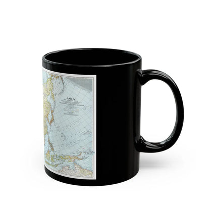 Asia and Adjacent Areas (1942) (Map) Black Coffee Mug-Go Mug Yourself