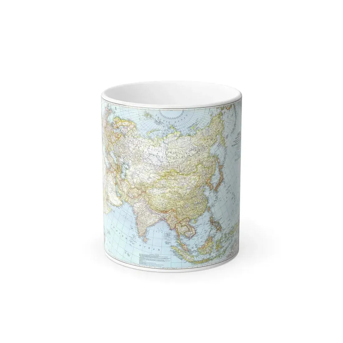 Asia and Adjacent Areas (1942) (Map) Color Changing Mug 11oz Default Title 11oz - Go Mug Yourself