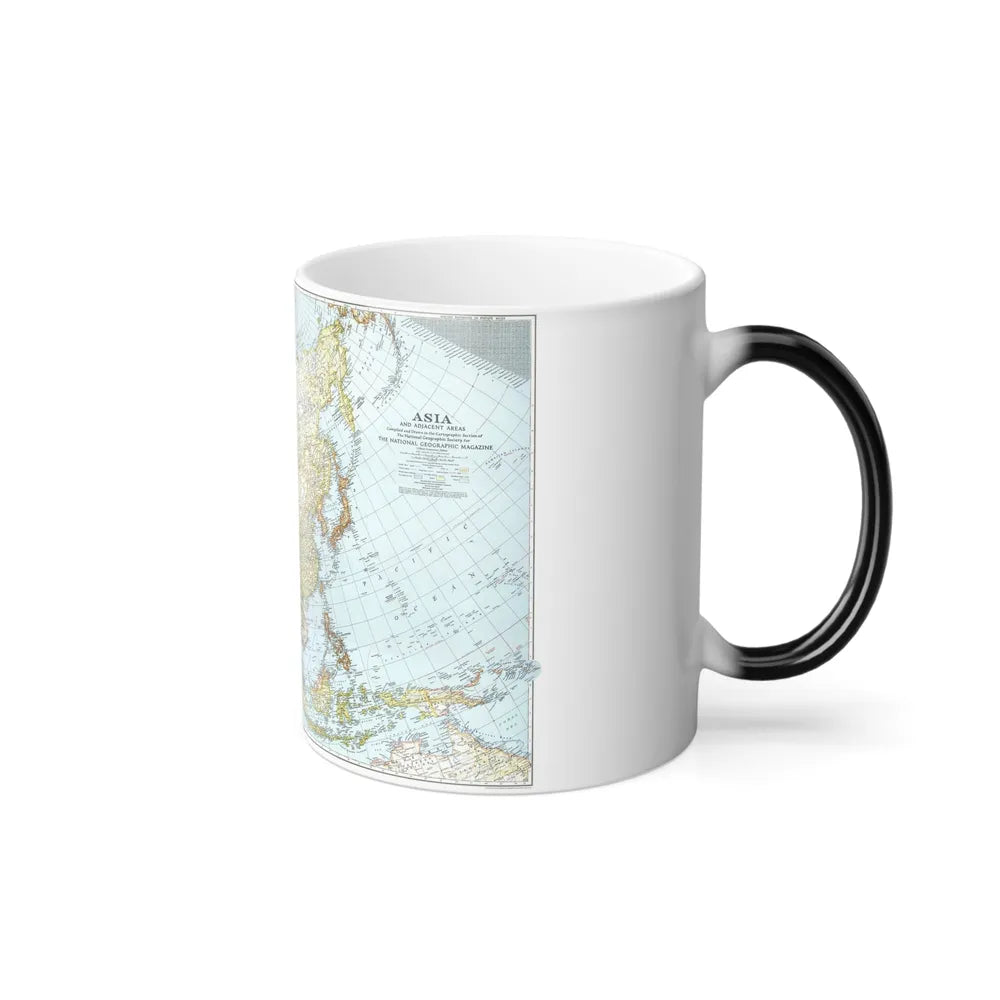 Asia and Adjacent Areas (1942) (Map) Color Changing Mug 11oz-Go Mug Yourself