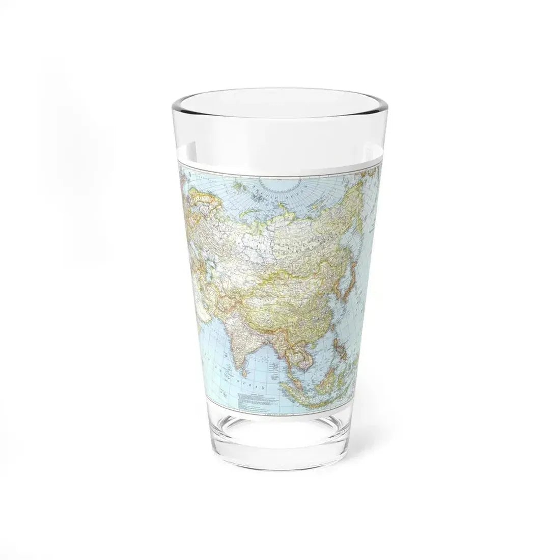Asia and Adjacent Areas (1942) (Map) Pint Glass 16oz 16oz - Go Mug Yourself