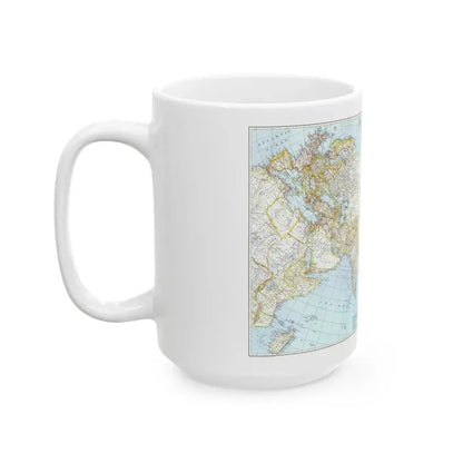 Asia and Adjacent Areas (1942) (Map) White Coffee Mug - Go Mug Yourself