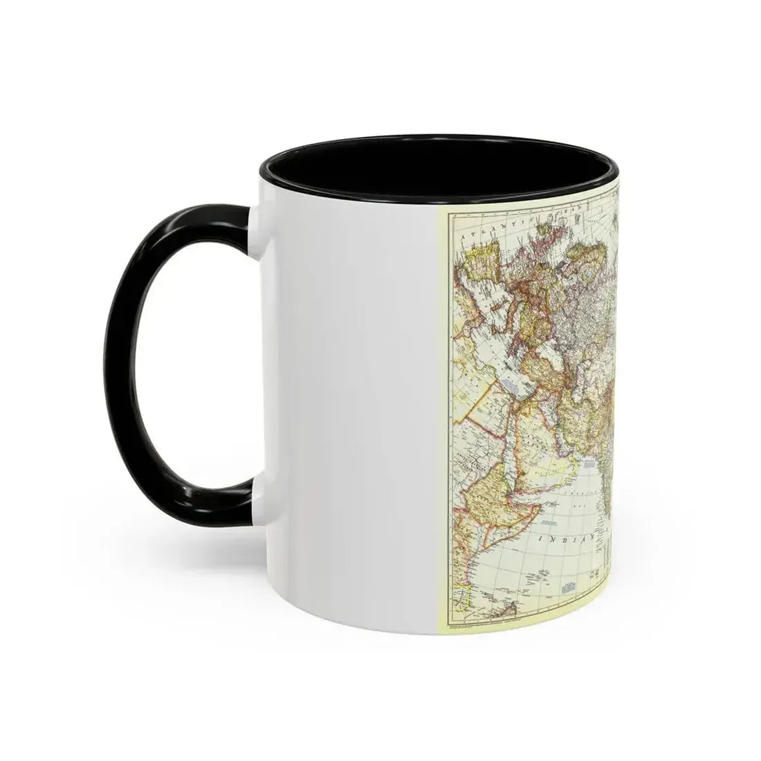 Asia and Adjacent Areas (1951) (Map) Accent Coffee Mug - Go Mug Yourself