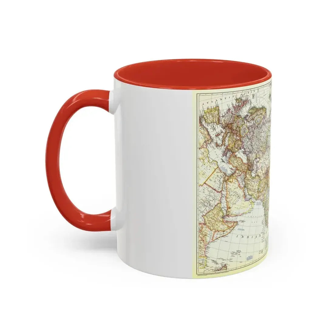 Asia and Adjacent Areas (1951) (Map) Accent Coffee Mug - Go Mug Yourself