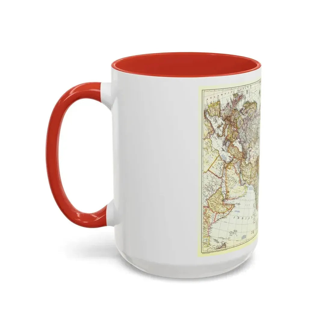 Asia and Adjacent Areas (1951) (Map) Accent Coffee Mug - Go Mug Yourself