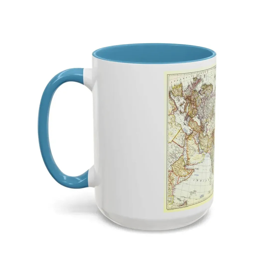 Asia and Adjacent Areas (1951) (Map) Accent Coffee Mug - Go Mug Yourself