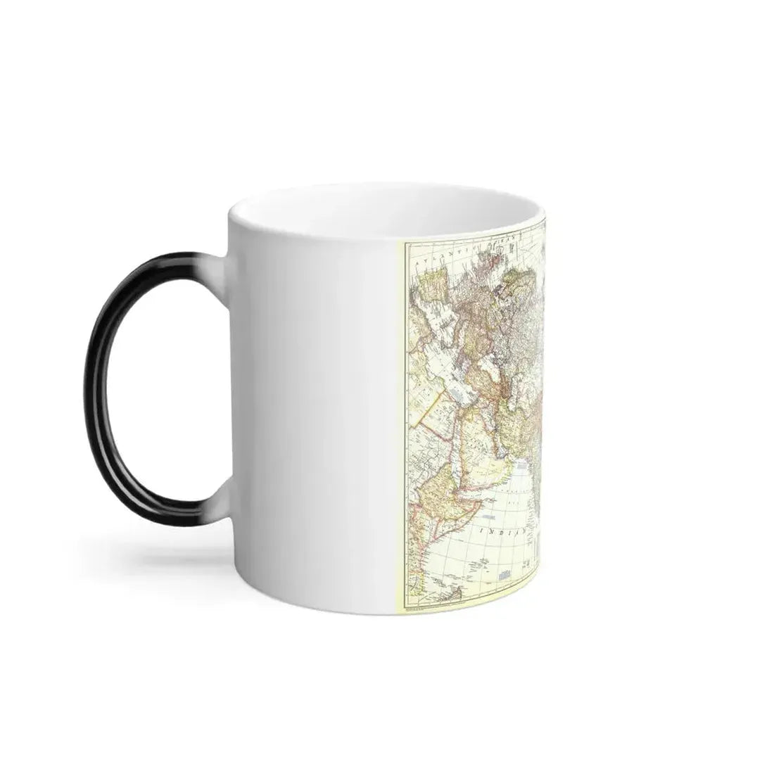 Asia and Adjacent Areas (1951) (Map) Color Changing Mug 11oz - Go Mug Yourself