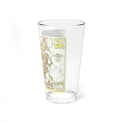 Asia and Adjacent Areas (1951) (Map) Pint Glass 16oz-Go Mug Yourself