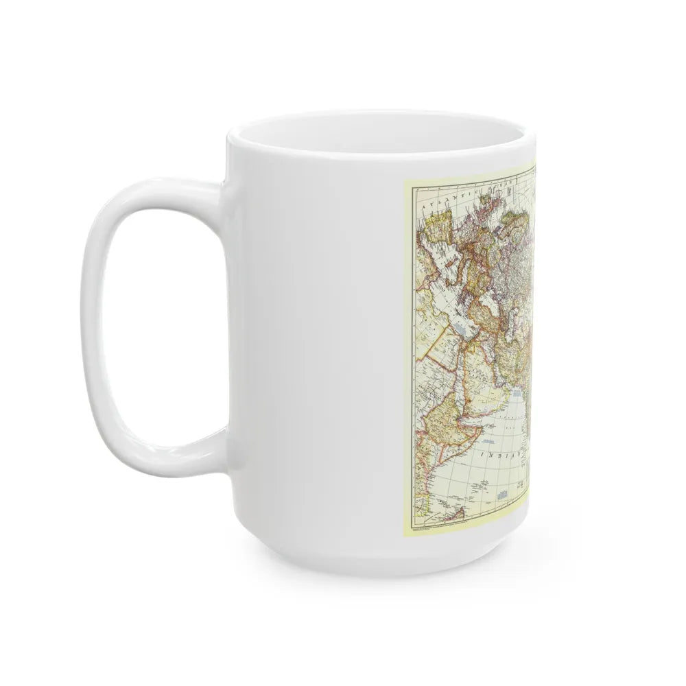 Asia and Adjacent Areas (1951) (Map) White Coffee Mug-Go Mug Yourself