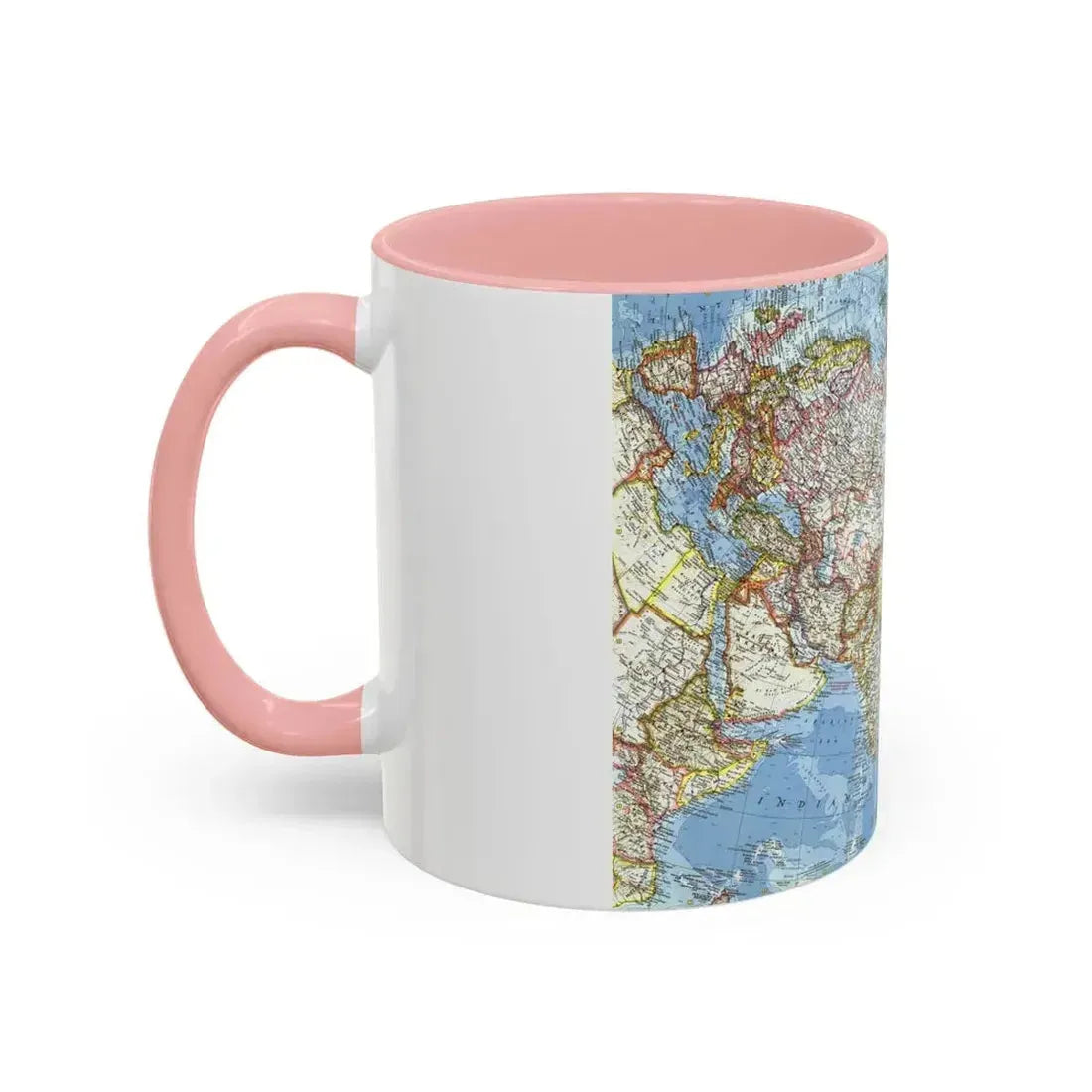 Asia and Adjacent Areas (1959) (Map) Accent Coffee Mug - Go Mug Yourself