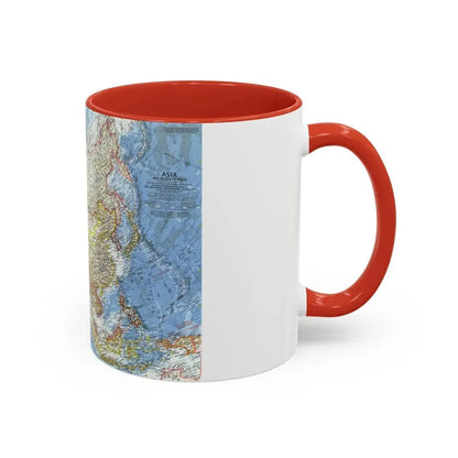 Asia and Adjacent Areas (1959) (Map) Accent Coffee Mug - Go Mug Yourself