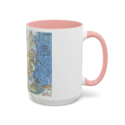 Asia and Adjacent Areas (1959) (Map) Accent Coffee Mug - Go Mug Yourself