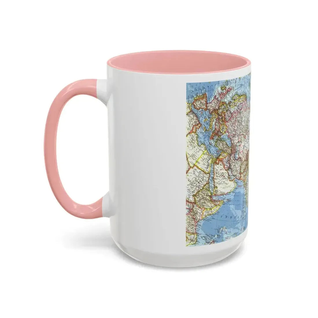 Asia and Adjacent Areas (1959) (Map) Accent Coffee Mug - Go Mug Yourself