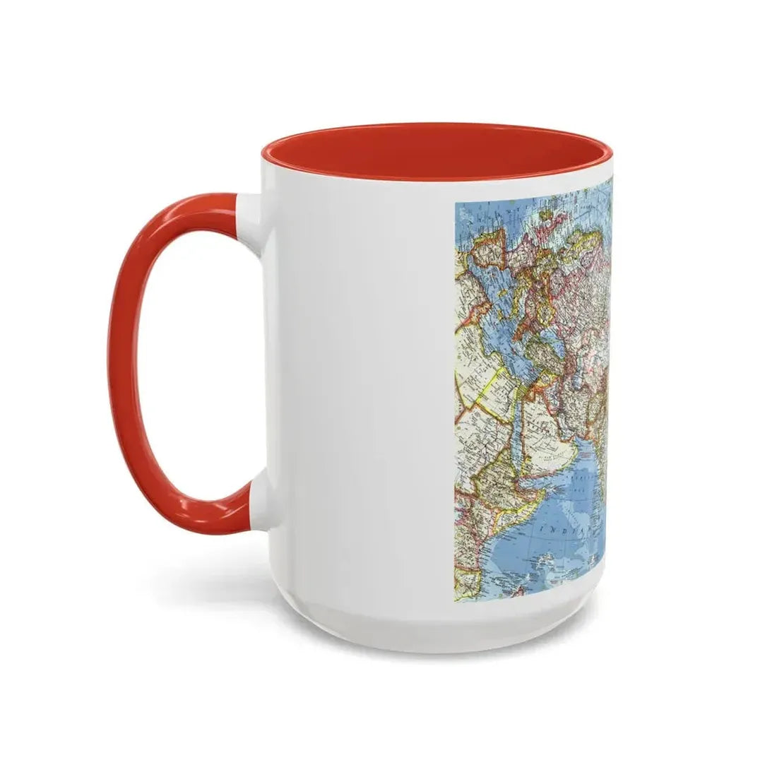Asia and Adjacent Areas (1959) (Map) Accent Coffee Mug - Go Mug Yourself