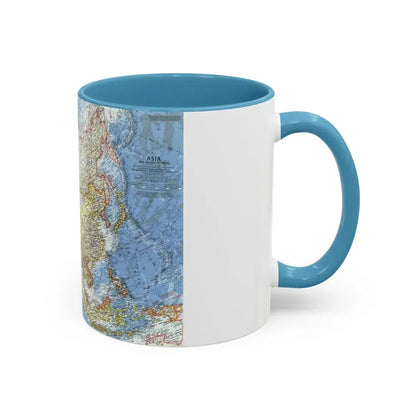 Asia and Adjacent Areas (1959) (Map) Accent Coffee Mug - Go Mug Yourself