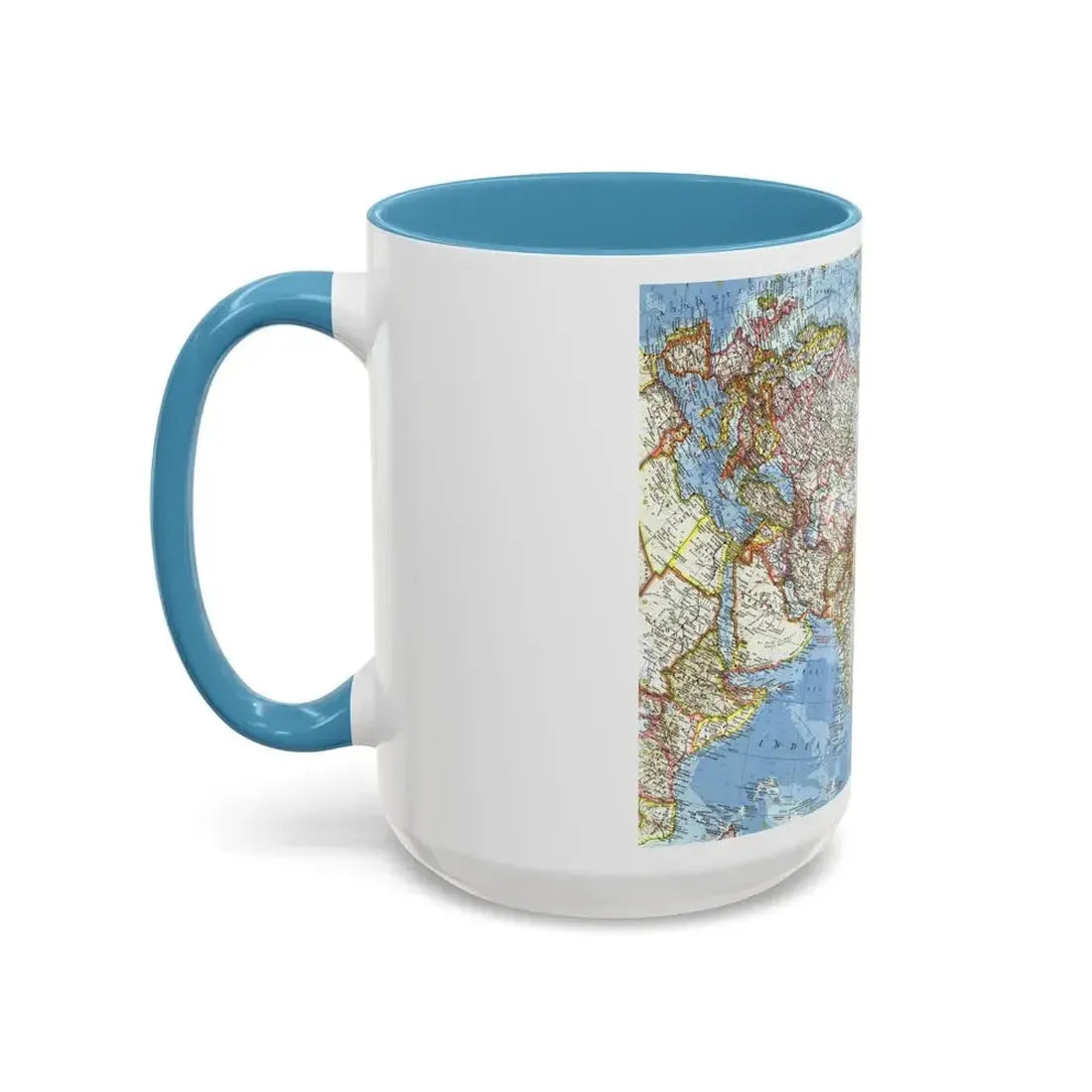 Asia and Adjacent Areas (1959) (Map) Accent Coffee Mug - Go Mug Yourself