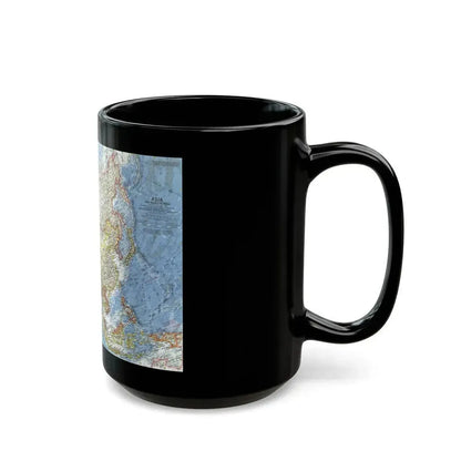 Asia and Adjacent Areas (1959) (Map) Black Coffee Mug - Go Mug Yourself