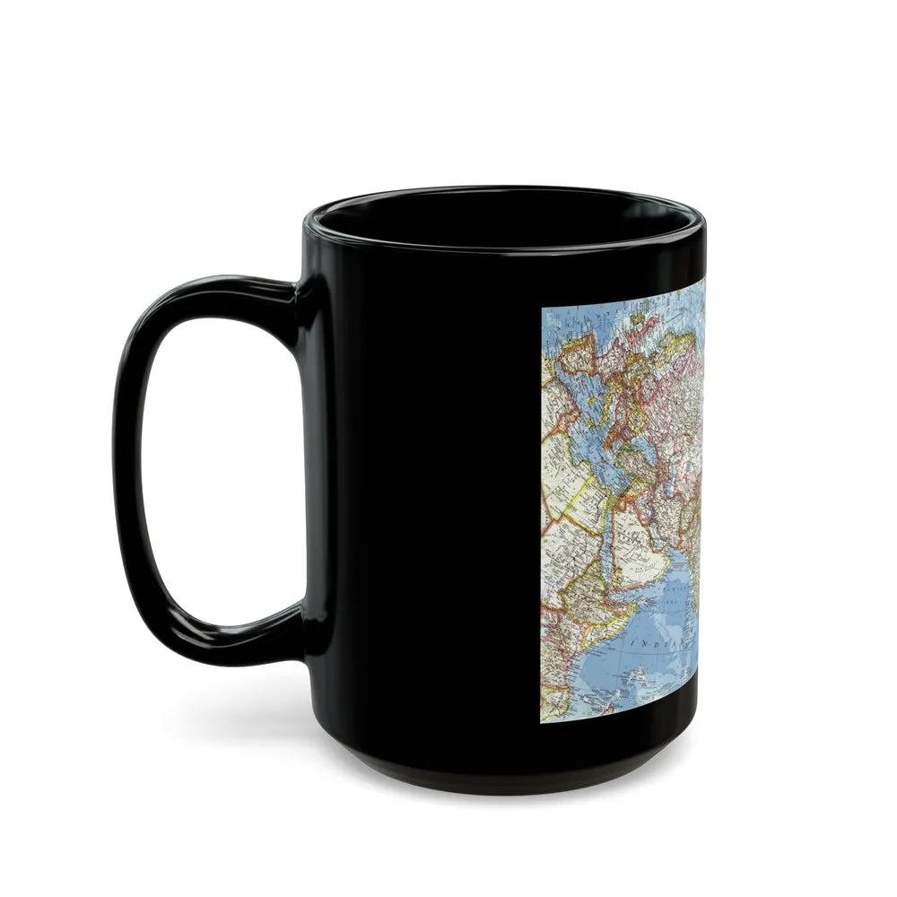 Asia and Adjacent Areas (1959) (Map) Black Coffee Mug-Go Mug Yourself