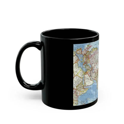 Asia and Adjacent Areas (1959) (Map) Black Coffee Mug - Go Mug Yourself