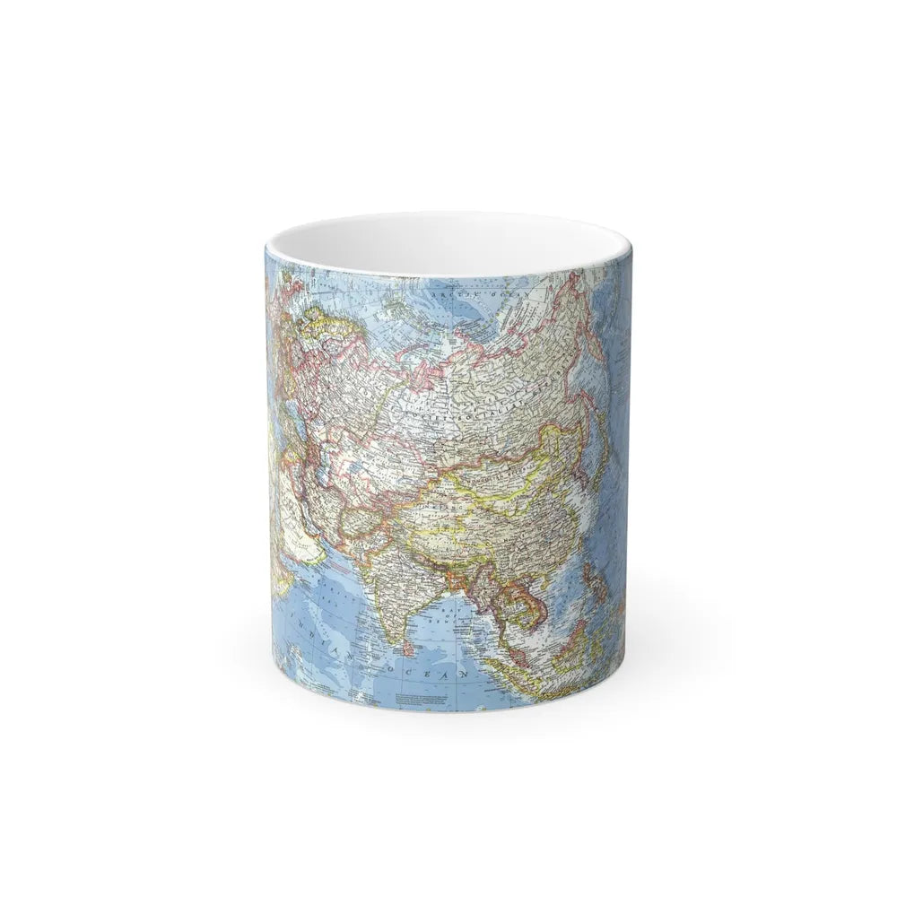 Asia and Adjacent Areas (1959) (Map) Color Changing Mug 11oz-11oz-Go Mug Yourself