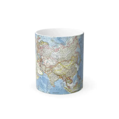 Asia and Adjacent Areas (1959) (Map) Color Changing Mug 11oz Default Title 11oz - Go Mug Yourself
