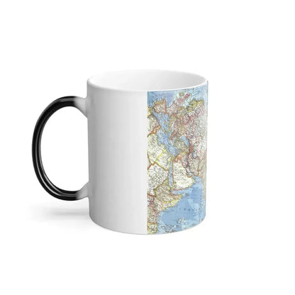 Asia and Adjacent Areas (1959) (Map) Color Changing Mug 11oz - Go Mug Yourself