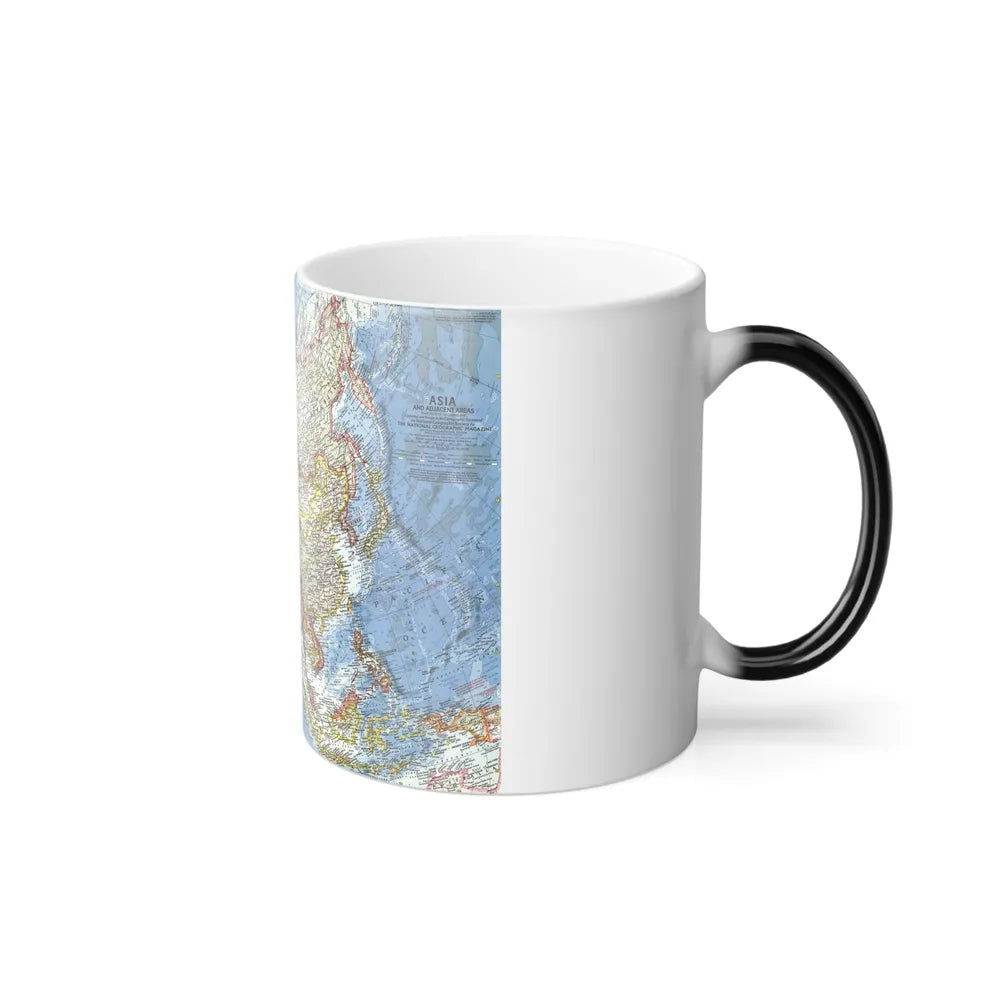 Asia and Adjacent Areas (1959) (Map) Color Changing Mug 11oz-Go Mug Yourself