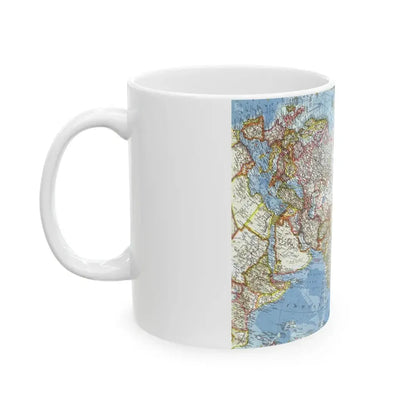 Asia and Adjacent Areas (1959) (Map) White Coffee Mug - Go Mug Yourself