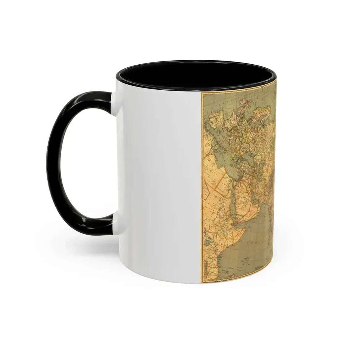 Asia and Adjacent Regions (1933) (Map) Accent Coffee Mug - Go Mug Yourself