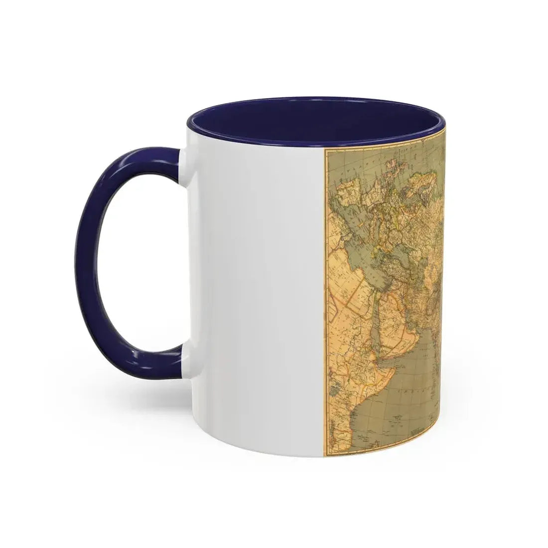 Asia and Adjacent Regions (1933) (Map) Accent Coffee Mug - Go Mug Yourself