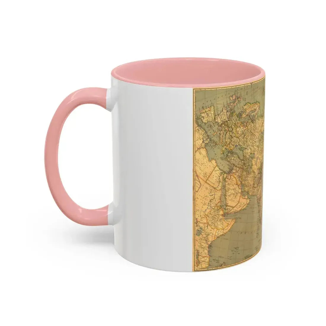 Asia and Adjacent Regions (1933) (Map) Accent Coffee Mug - Go Mug Yourself