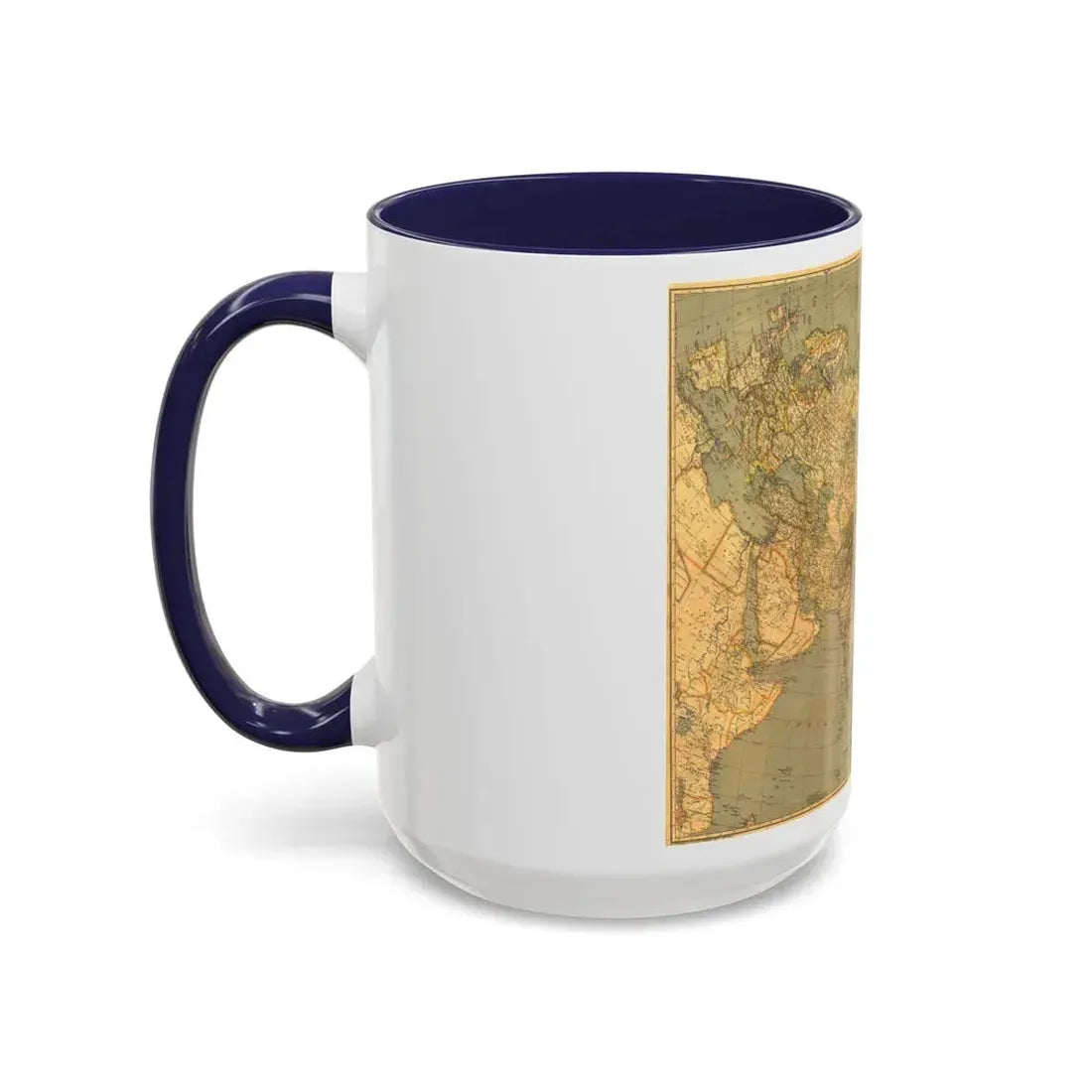 Asia and Adjacent Regions (1933) (Map) Accent Coffee Mug - Go Mug Yourself