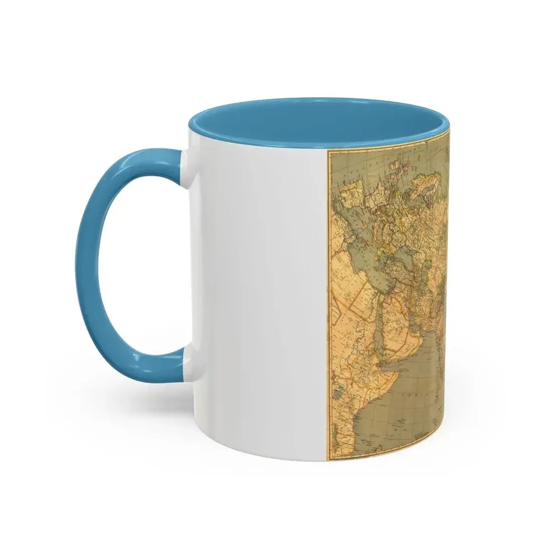 Asia and Adjacent Regions (1933) (Map) Accent Coffee Mug - Go Mug Yourself