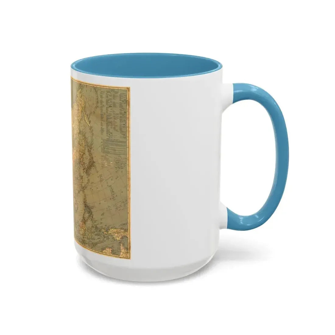 Asia and Adjacent Regions (1933) (Map) Accent Coffee Mug - Go Mug Yourself