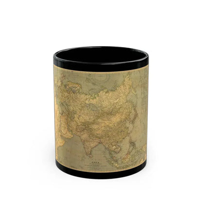 Asia and Adjacent Regions (1933) (Map) Black Coffee Mug 11oz - Go Mug Yourself