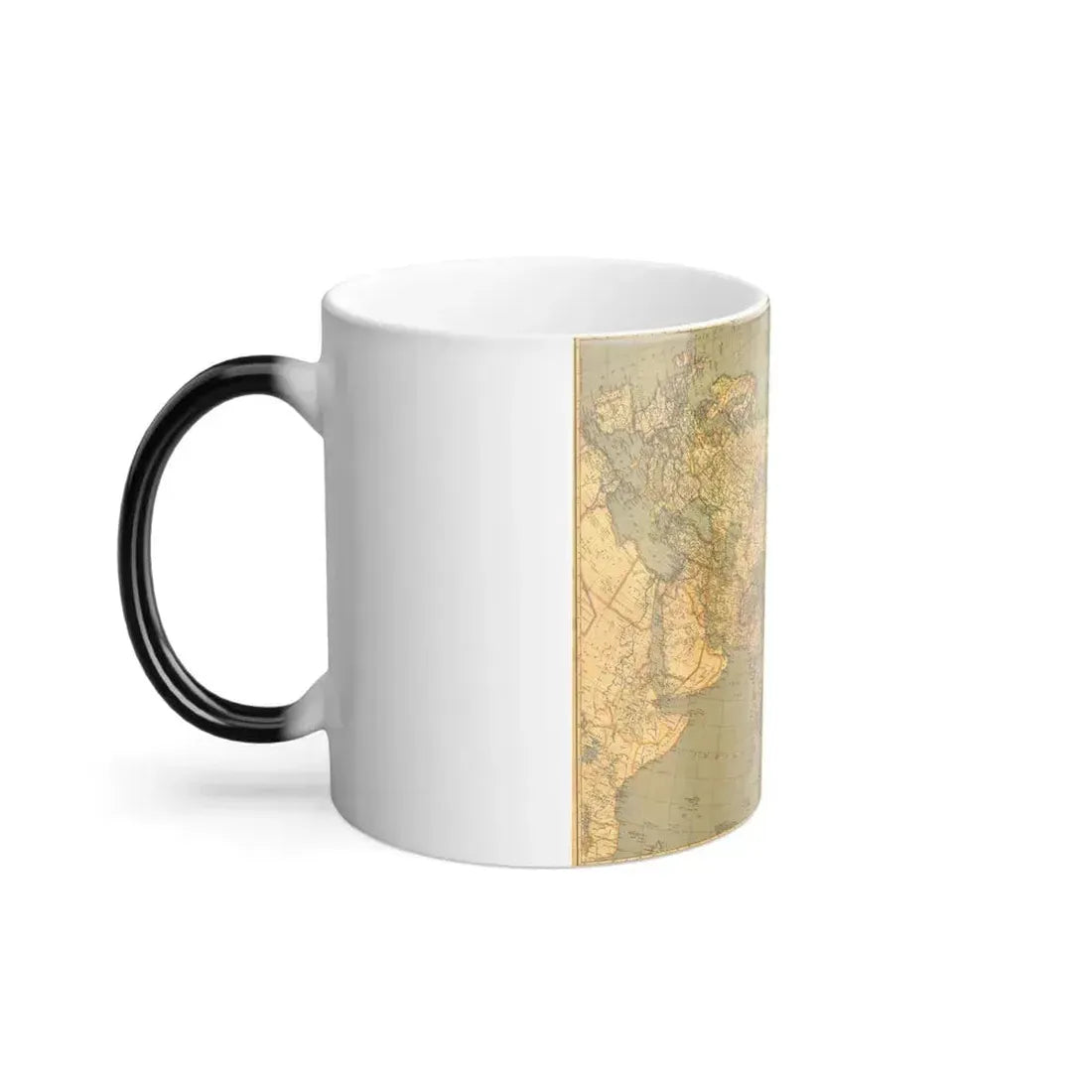 Asia and Adjacent Regions (1933) (Map) Color Changing Mug 11oz - Go Mug Yourself