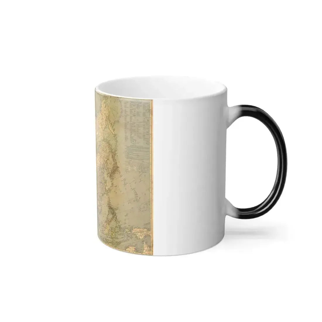 Asia and Adjacent Regions (1933) (Map) Color Changing Mug 11oz - Go Mug Yourself