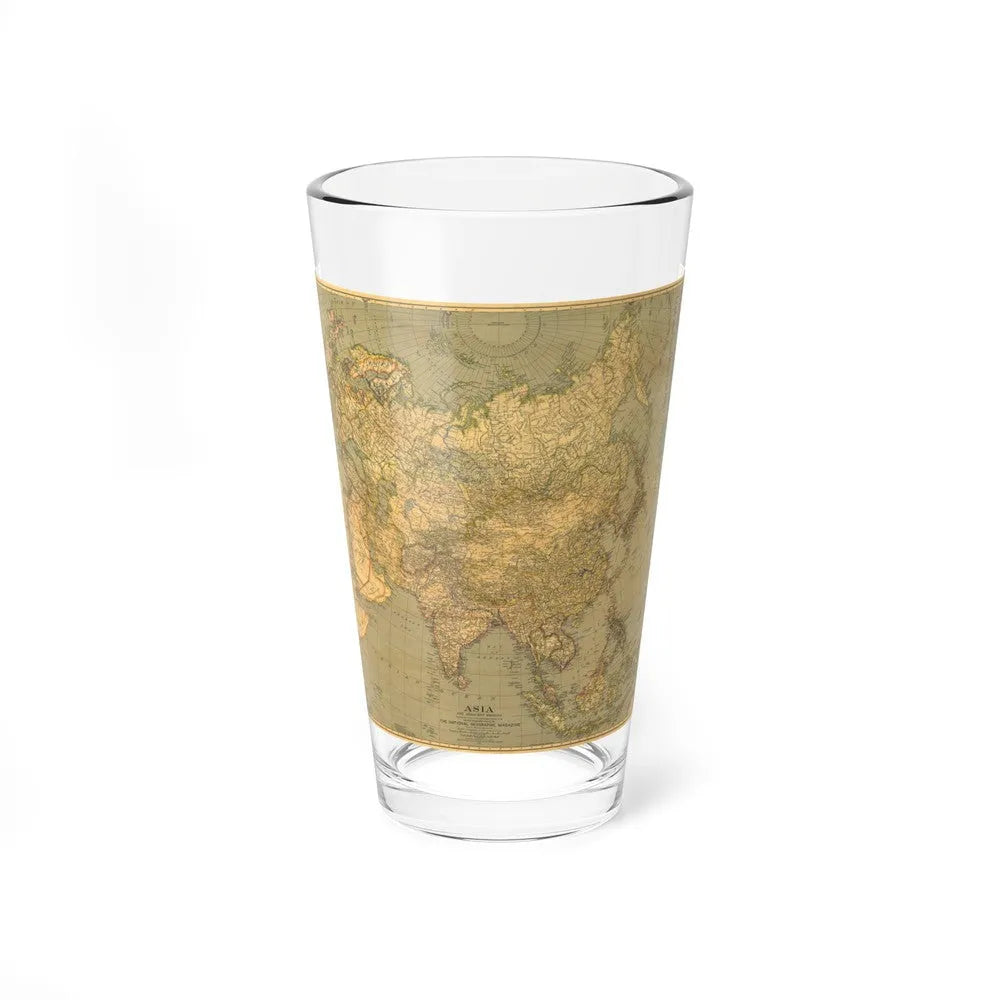 Asia and Adjacent Regions (1933) (Map) Pint Glass 16oz-16oz-Go Mug Yourself