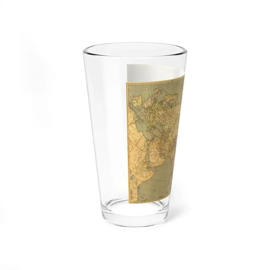 Asia and Adjacent Regions (1933) (Map) Pint Glass 16oz - Go Mug Yourself