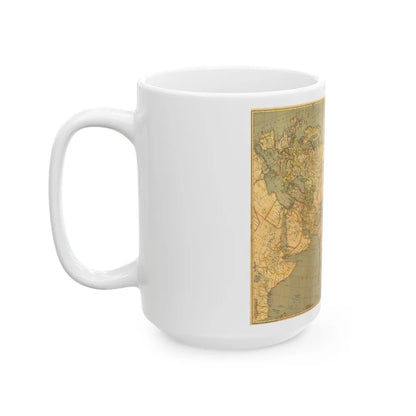 Asia and Adjacent Regions (1933) (Map) White Coffee Mug-Go Mug Yourself