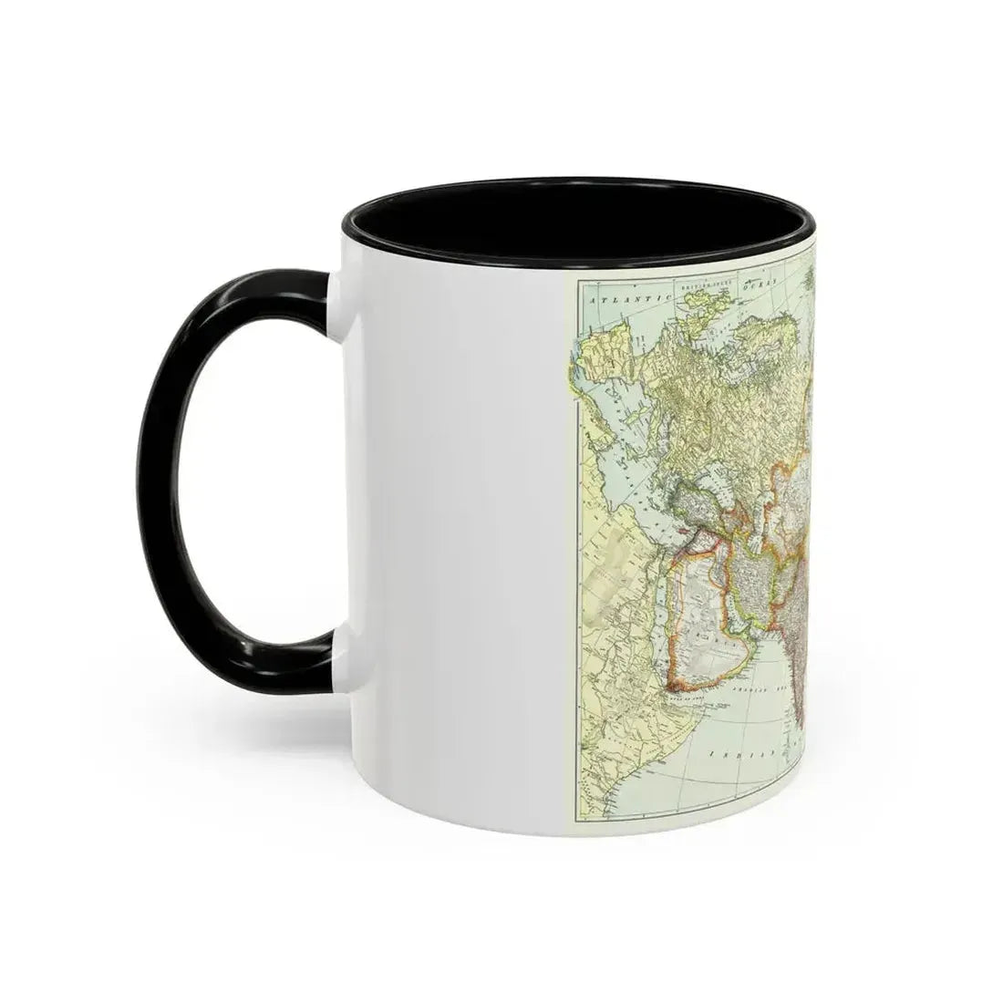 Asia and Adjoining Europe (1921) (Map) Accent Coffee Mug - Go Mug Yourself