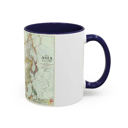 Asia and Adjoining Europe (1921) (Map) Accent Coffee Mug - Go Mug Yourself