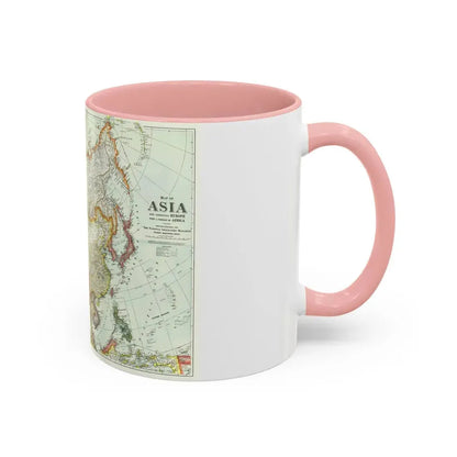 Asia and Adjoining Europe (1921) (Map) Accent Coffee Mug - Go Mug Yourself