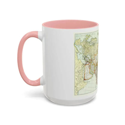 Asia and Adjoining Europe (1921) (Map) Accent Coffee Mug - Go Mug Yourself