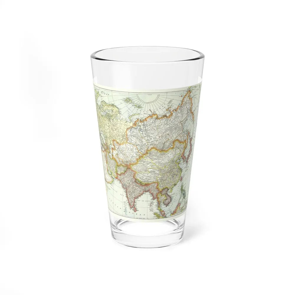 Asia and Adjoining Europe (1921) (Map) Pint Glass 16oz-16oz-Go Mug Yourself