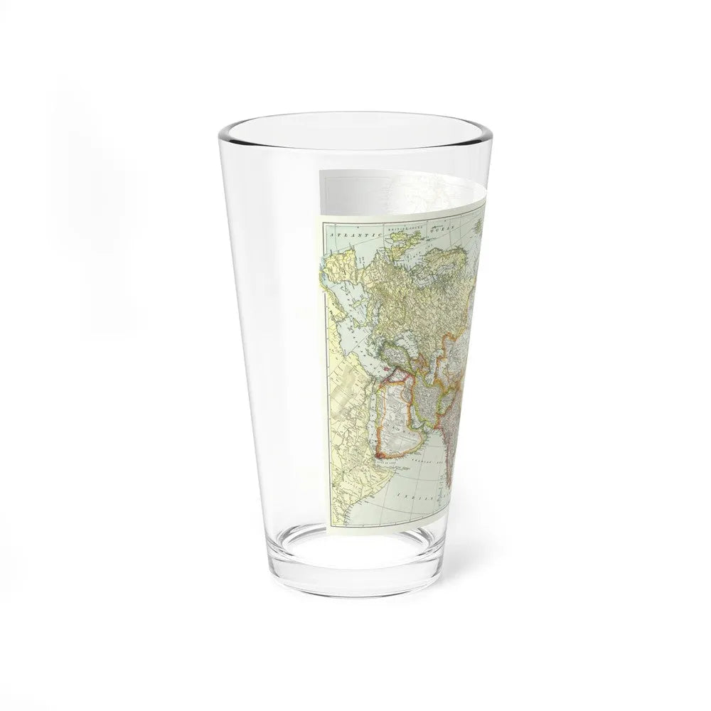 Asia and Adjoining Europe (1921) (Map) Pint Glass 16oz-Go Mug Yourself