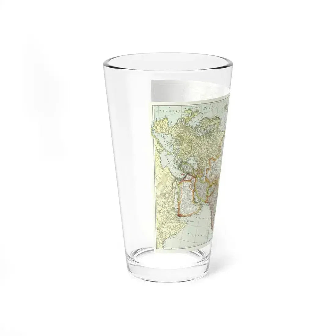 Asia and Adjoining Europe (1921) (Map) Pint Glass 16oz - Go Mug Yourself