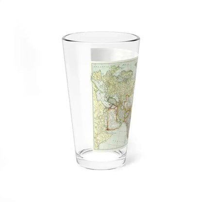 Asia and Adjoining Europe (1921) (Map) Pint Glass 16oz - Go Mug Yourself