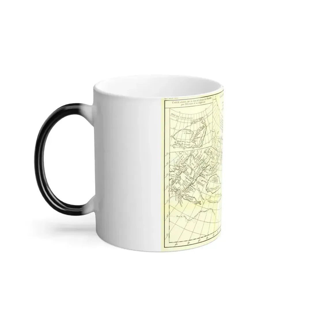Asia - Carte Generale des Decouvertes (1892) (Map) Color Changing Mug 11oz - Go Mug Yourself