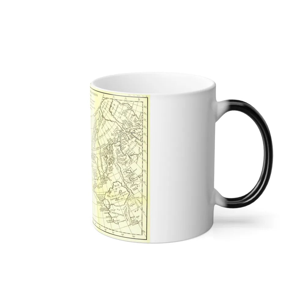 Asia - Carte Generale des Decouvertes (1892) (Map) Color Changing Mug 11oz-Go Mug Yourself